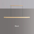 Catalina Pendant Light Pine And Black Walnut LED White Shade - Pine C