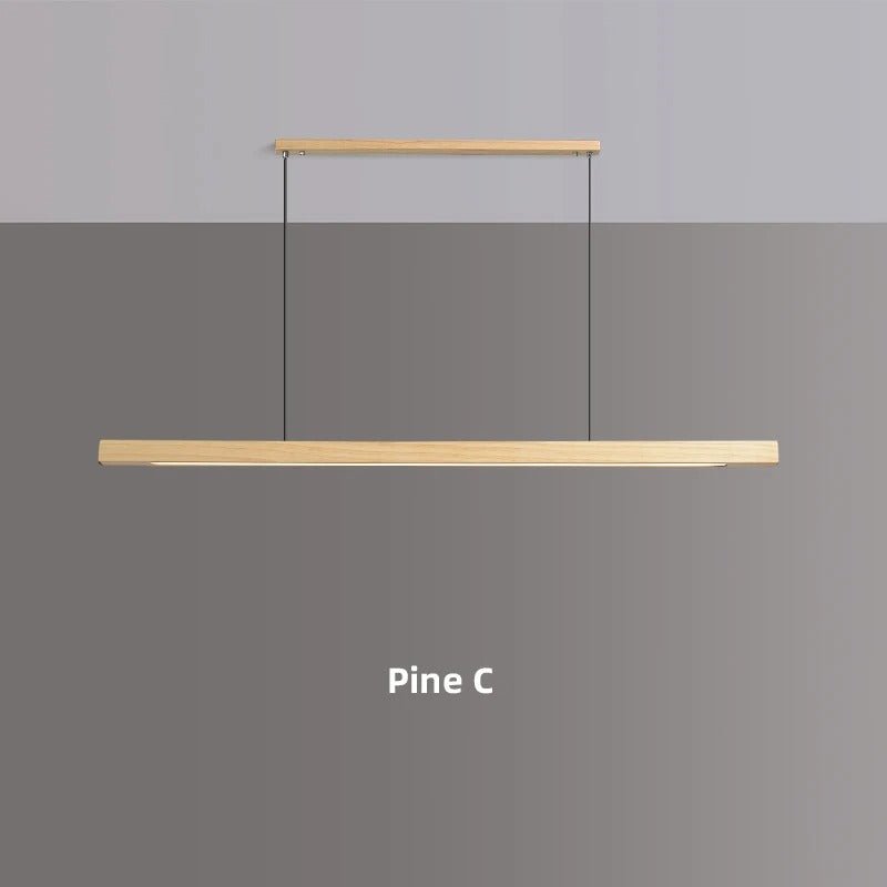 Catalina Pendant Light Pine And Black Walnut LED White Shade - Pine C