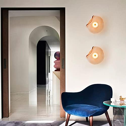 Brise Wall Light Amber Smoked Glass Shade American Inspired - Amber