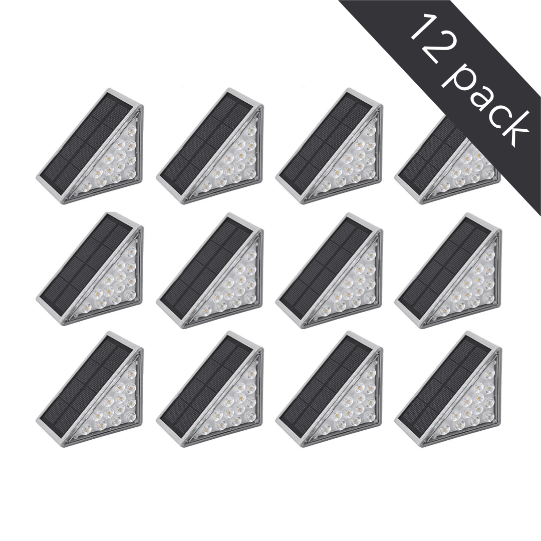 StairGlow™ – Solar Stair Lights - 12Pack - StepLights - 12 Pack