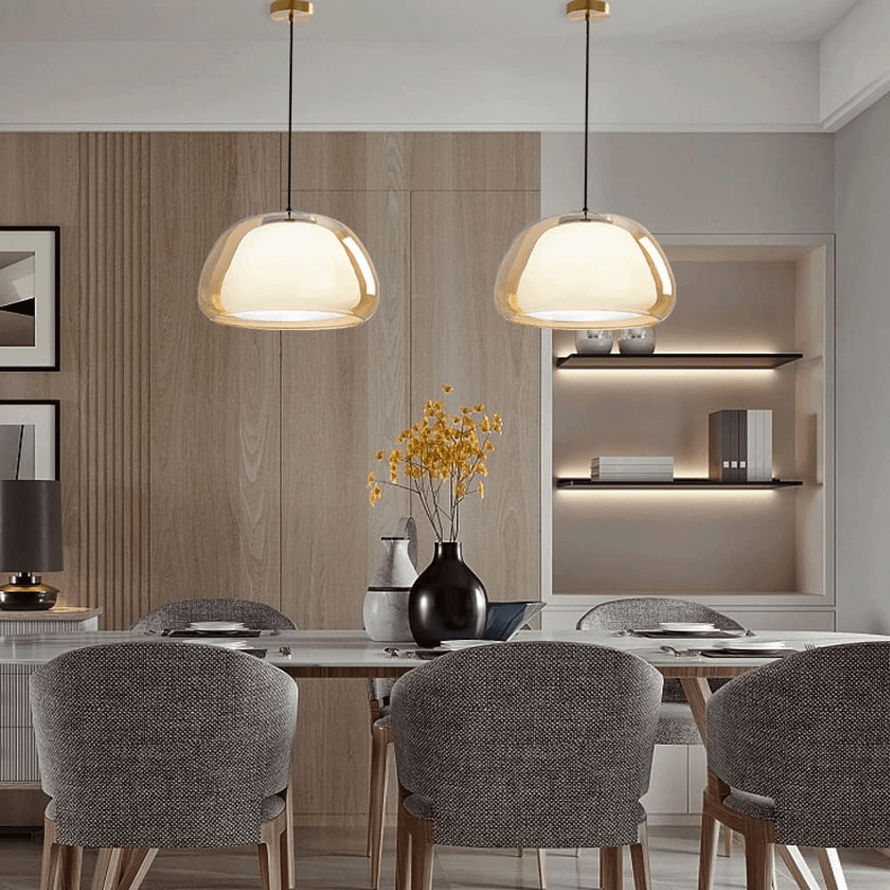 Soho Pendant Lamp Glass Dome Adjustable Cable Dining Areas - ø25cm