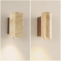 Tomoshibi Travertine Wall Lamp Japandi Inspired Warm Glow - Outdoor Square