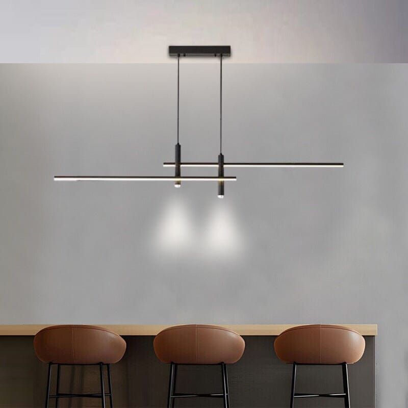 Optima Hanging Light Iron And Acrylic 90 260V Two LED Shades - CJSN163735401AZ - 100cm