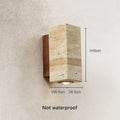 Tomoshibi Travertine Wall Lamp Japandi Inspired Warm Glow - 1113 - Indoor Square