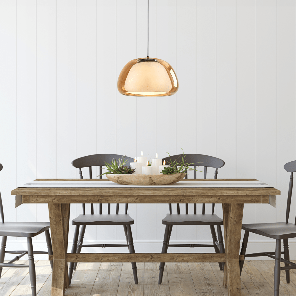 Soho Pendant Lamp Glass Dome Adjustable Cable Dining Areas - ø25cm