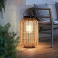 Sabrina Solar Garden Lamp Solar Powered Woven Rattan - 30cm x 48 cm