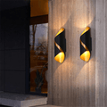 Jenny LED Wall Light Waterproof Double Head Outdoor - LIOR1422CLE - Black & Yellow