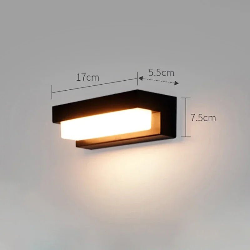 Giulia Solar Outdoor Wall Lamp Energy Efficient EcoFriendly - 17cm