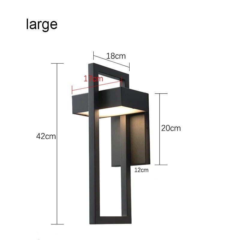 Proietorre Outdoor LED Wall Light LED Stainless Steel - LIOR1340CLE - 2 - Large (42cm x 18 cm x 20cm)