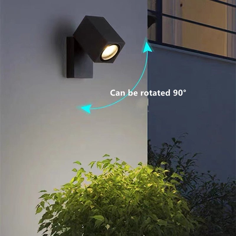 Gretta LED Outdoor Wall Light Rotatable Weather Resistant - Steady