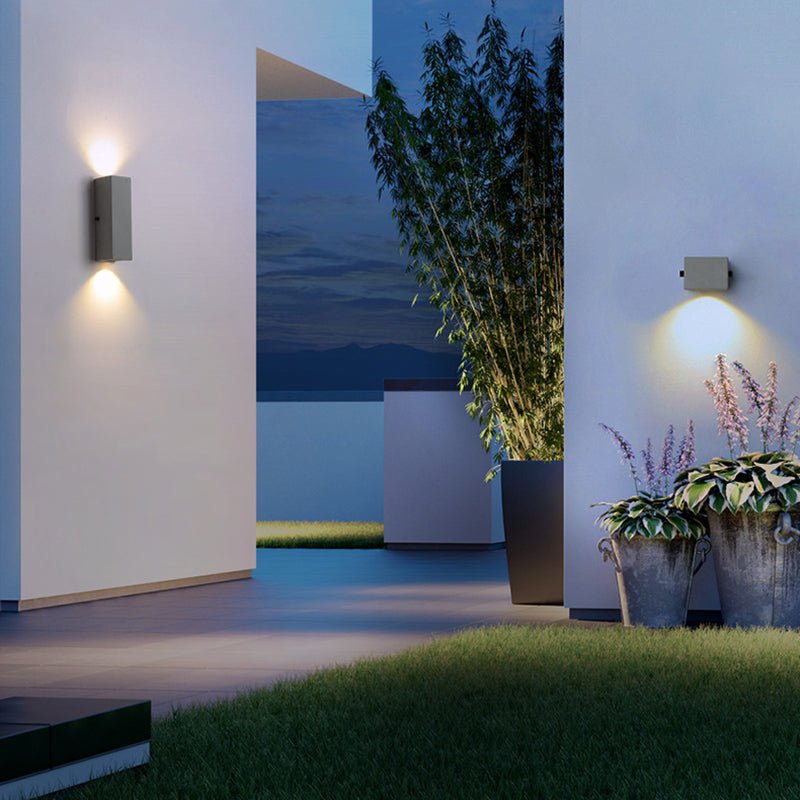 Alessia Cement LED Wall Lamp Outdoor Acrylic Durable - Small 10cm x 8cm
