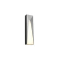 Divia Outdoor Wall Lamp Hardwired Rectangular Metal Body - Black