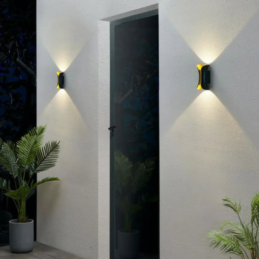 Fionna Waterproof LED Wall Lamp IP65 Aluminum Outdoor - LIOR0335CLE - 1 - Gold Ebony