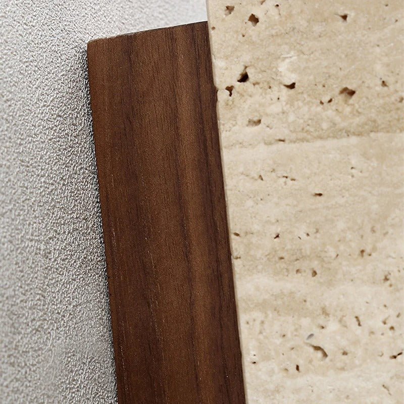 Tomoshibi Travertine Wall Lamp Japandi Inspired Warm Glow - Outdoor Square