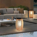 Sabrina Solar Garden Lamp Solar Powered Woven Rattan - 30cm x 48 cm