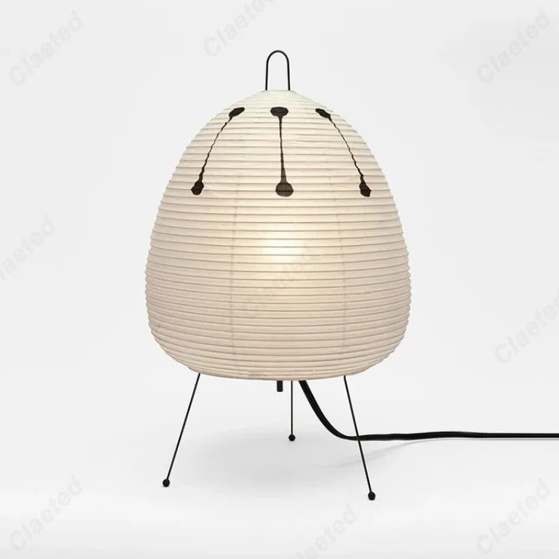 Hikari Wabi Paper Lamp Rice Paper Ambient Light Japanese - White