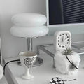 Spinetta Table Lamp Retro Double Glass Bauhaus Style - Orange
