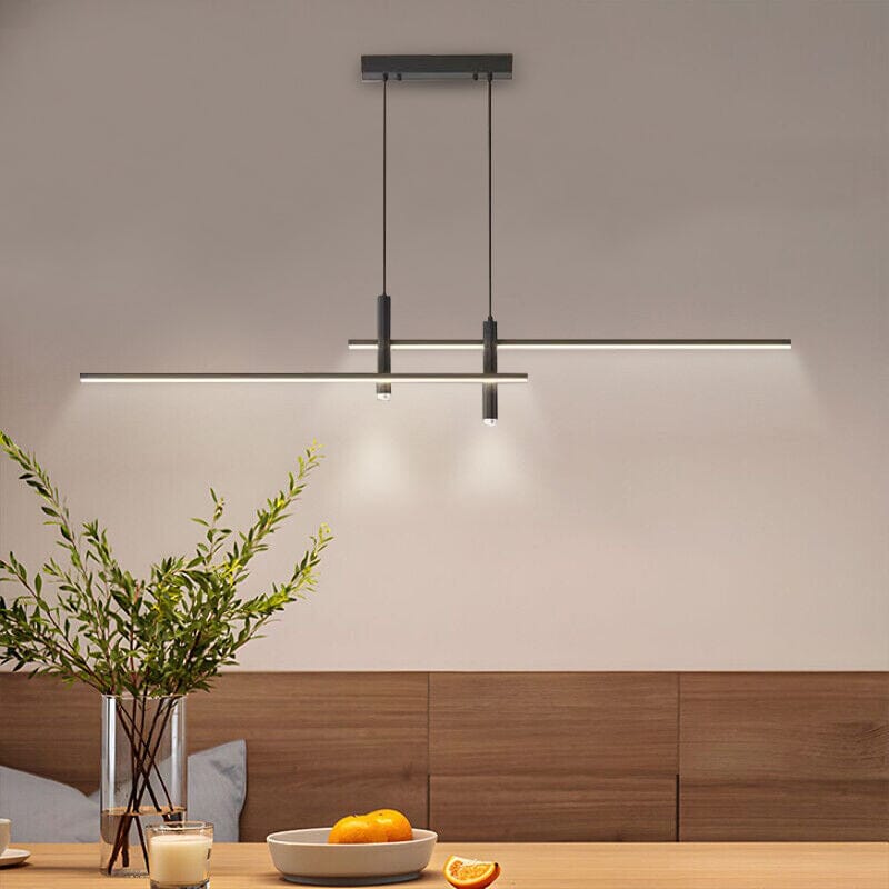 Optima Hanging Light Iron And Acrylic 90 260V Two LED Shades - CJSN163735403CX - 120cm