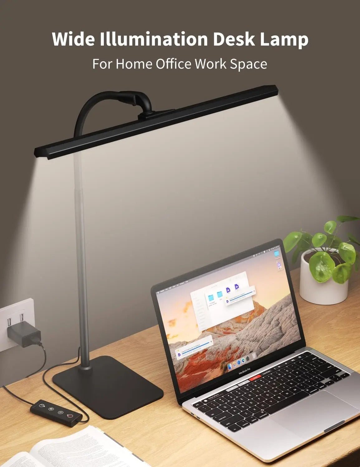 Triana Desk Lamp Flexible Gooseneck 5 Level Dimmable - White