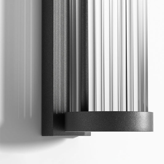 Amalia Solar LED Outdoor Wall Lamp Premium Metal Glass - 28cm