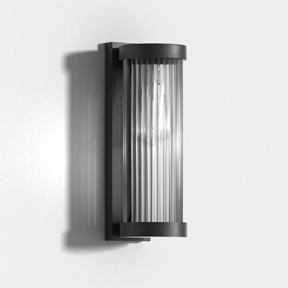 Amalia Solar LED Outdoor Wall Lamp Premium Metal Glass - 38cm