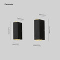 Melinda LED Wall Sconce Rectangular Design Upward Glow - BL001H12A - H 4.7“