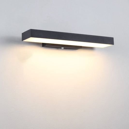 Aurora Motion Sensor Outdoor Light Black Automatic Lighting - 40cm