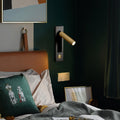 Flush Mount Sconce Adjustable Light Clean Minimalist Look - ML - 517 - 9 - Dia 5cm x H 15.5cm square (Hidden switch)