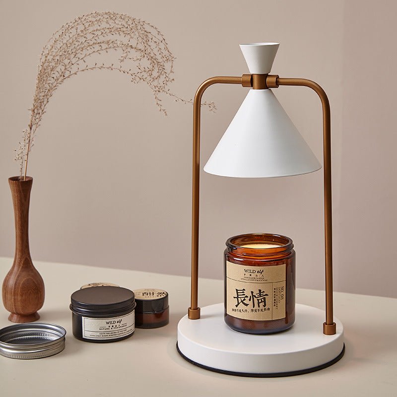 Leura Candle Warmer Lamp Stepless Dimming No Soot No Flame - Gold