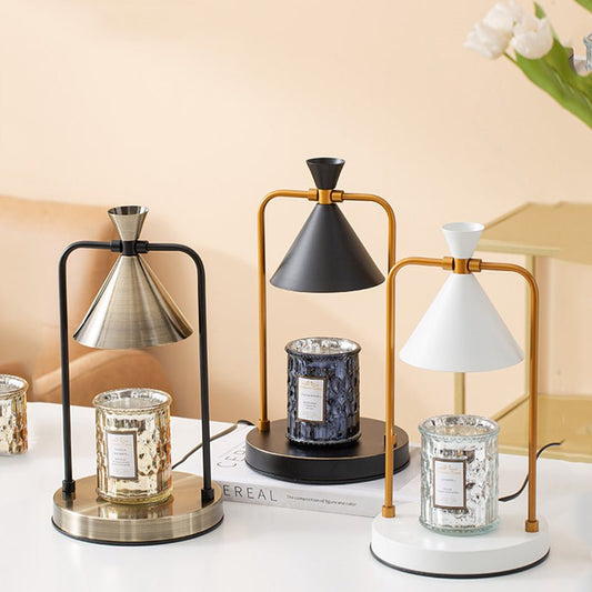 Leura Candle Warmer Lamp Stepless Dimming No Soot No Flame - White