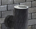 Adalee Outdoor Wall Lamp Weatherproof LED Up Down Light - 1 Head Black