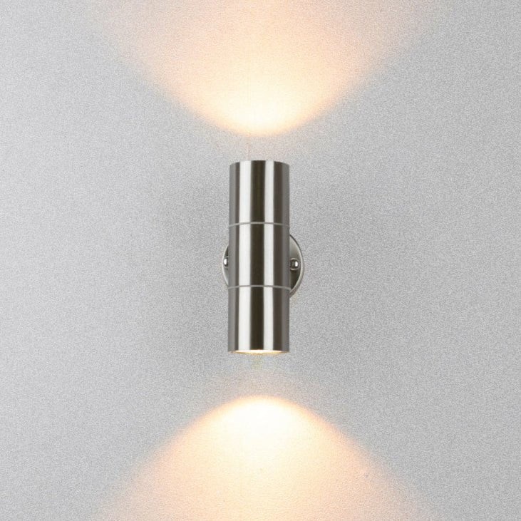 Adalee Outdoor Wall Lamp Weatherproof LED Up Down Light - 1 Head Black