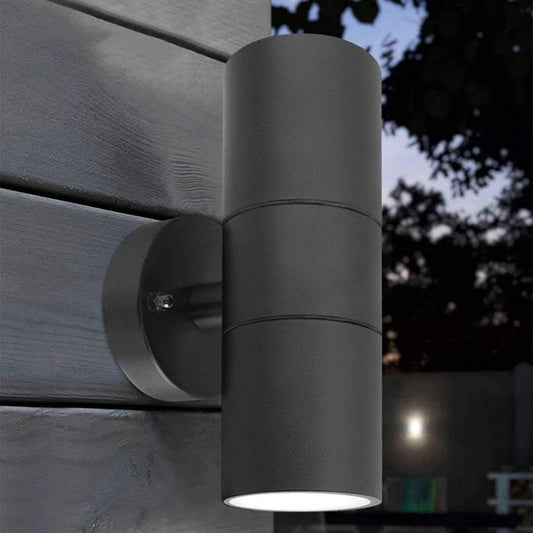Adalee Outdoor Wall Lamp Weatherproof LED Up Down Light - 1 Head Black