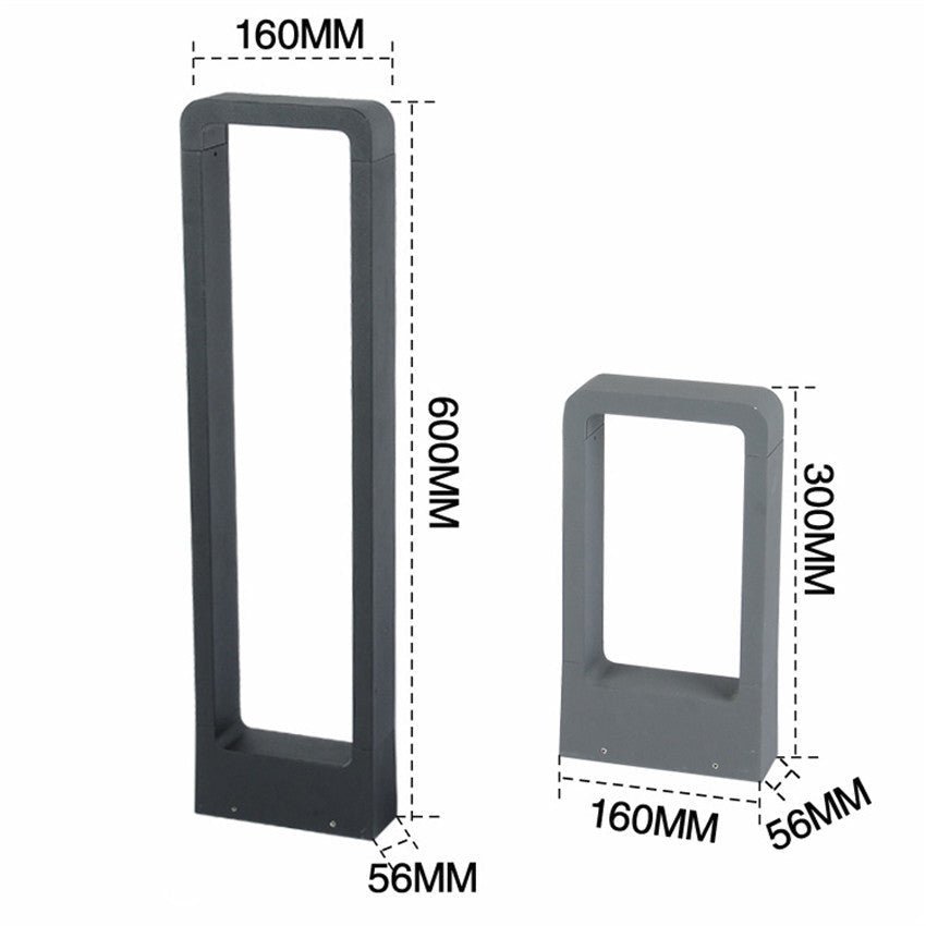 Berkeley LED Garden Light IP65 Aluminum Energy Efficient - 1000mm Black Body