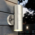 Adalee Outdoor Wall Lamp Weatherproof LED Up Down Light - 1 Head Sliver