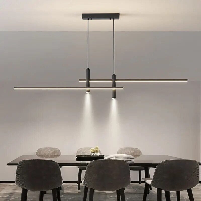 Optima Hanging Light Iron And Acrylic 90 260V Two LED Shades - CJSN163735403CX - 120cm