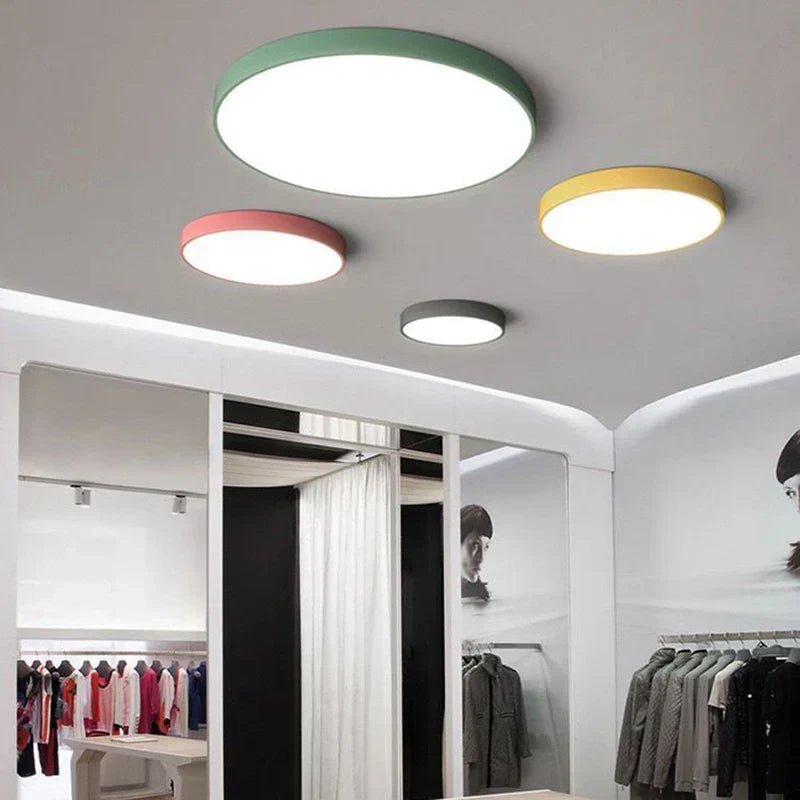 Adelaide Ceiling Lamp Macaron Colors Energy Efficient LED - Yellow
