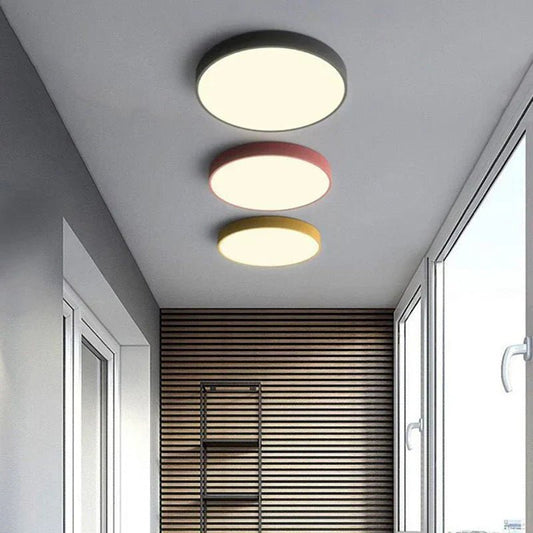 Adelaide Ceiling Lamp Macaron Colors Energy Efficient LED - Black