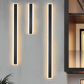 Myerna Outdoor Wall Light Dark Steel Finish Linear Design - 150cm