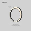 Alessia Outdoor Wall Lamp Ring Moon Inspired LED Lighting - 40cm
