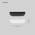 Vera LED Wall Lamp Waterproof Curved Structure Indoor - Black