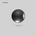Kianna Outdoor Globe Wall Lamp Aluminum Spherical Design - LZ738D10WW - 