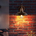 Mayana Rustic Outdoor Wall Lamp Antique Brass Bowl - Shaped - 11.4