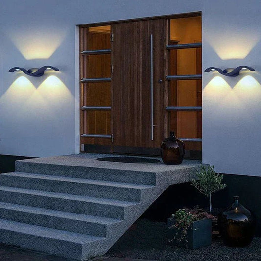 Lucia Outdoor Wall Lamp Modern Sleek Easy Installation - Black