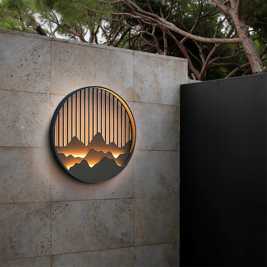 Kosciuszko Wall Light Outdoor Durable Gray Painted Frame - VKW - 230802144901 - ∅ 15.7″ x W 1.4″ / Dia 40cm x W 3.5cm