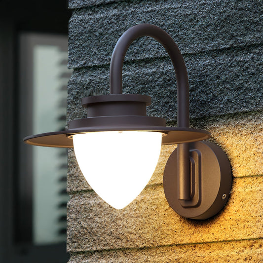 Karylle Outdoor Wall Light Pine Cone Inspired Waterproof - Sand Black
