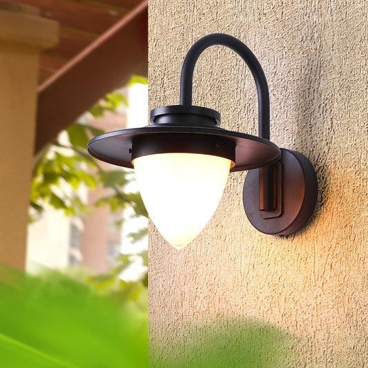 Karylle Outdoor Wall Light Pine Cone Inspired Waterproof - Sand Black
