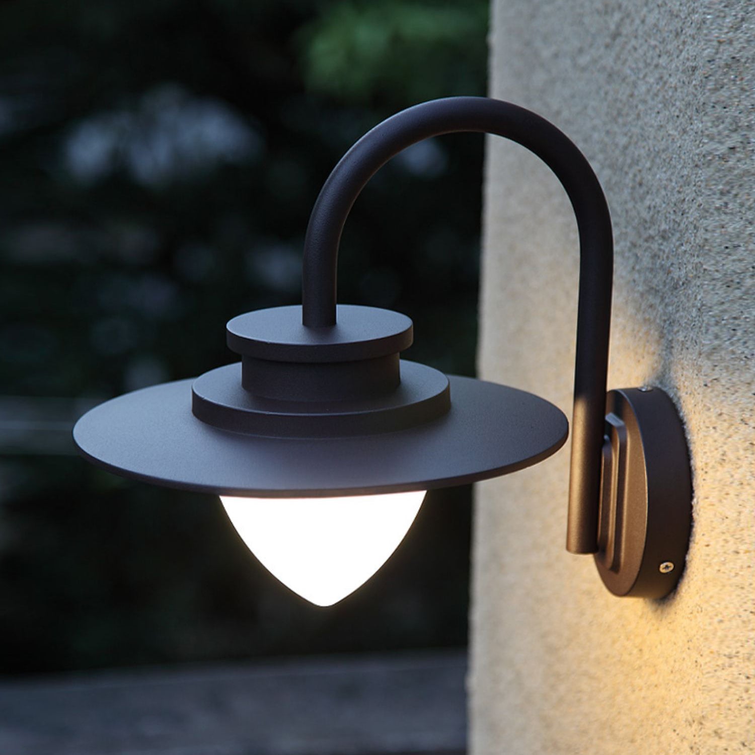 Karylle Outdoor Wall Light Pine Cone Inspired Waterproof - Sand Black