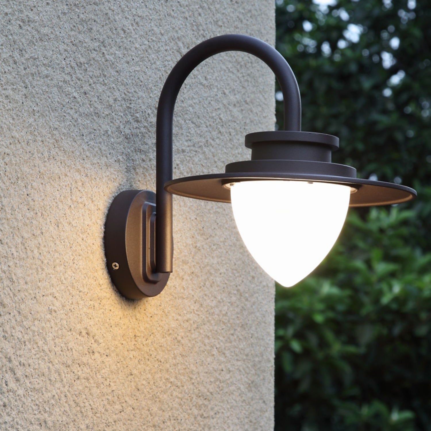 Karylle Outdoor Wall Light Pine Cone Inspired Waterproof - Sand Black