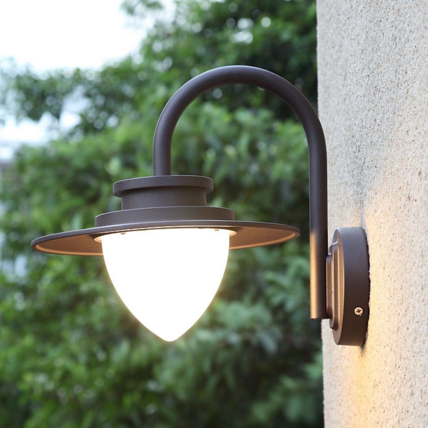 Karylle Outdoor Wall Light Pine Cone Inspired Waterproof - Sand Black